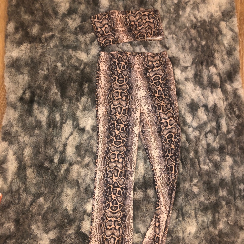 Snake skin two piece set